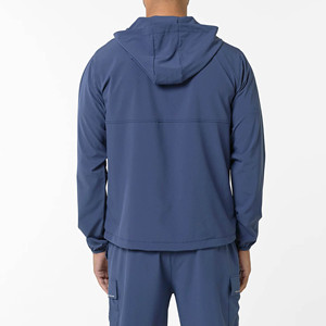 Ensemble veste coupe-vent et short pour homme, respirant, léger, imperméable, pour entraînement en extérieur et salle de sport - Product Image 4