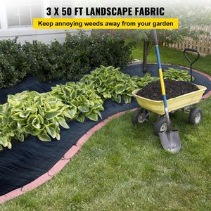 3FTx50FT Premium Heavy Duty 50oz Woven Garden <b>Netting</b> High Permeability Weed Control Fabric Good Flower <b>Bed</b> Geotextile - Product Image 2
