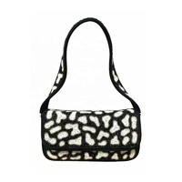 Sac à bandoulière portable pour femme en verre perlé brodé à la main, imprimé ludique, petit sac pour objets personnels, téléphone, clés et autres accessoires