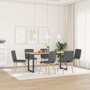 Juego de 6 Sillas de Comedor Gris Oscuro - Product Image 2