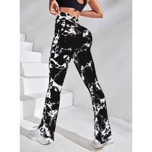 Leggings push-up taille mi-haute pour femme, effet lavé, sans couture, respirants, pour le yoga, la gym, le fitness, le sport, l'entraînement et la course - Product Image 2