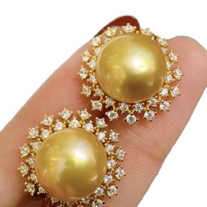 Exquisite 925 Silver Full-Length <b>Pearl</b> <b>Earrings</b> New 11-12mm Slightly Flawed Australian White Natural <b>Pearls</b> Comparable High-End - Product Image 5