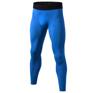 Leggings de yoga pour hommes en gros – Pantalons de base élastiques en Spandex et Nylon à taille élastique pour hommes – Collants de sport amincissants pour hommes pour la gym et l'entraînement - Product Image 4