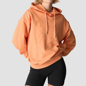 New Arrival Oversize Women's Hoodies Drop Shoulder Heavyweight 100% Cotton Long Sleeve Screen Print Letters Hoodies Women - Product Image 2