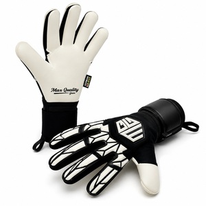 Gants de gardien de but de football Max Quality Gear Elite à doigts entiers, en latex allemand de qualité supérieure, ajustement respirant personnalisé, fermeture à enfiler - Product Image 2