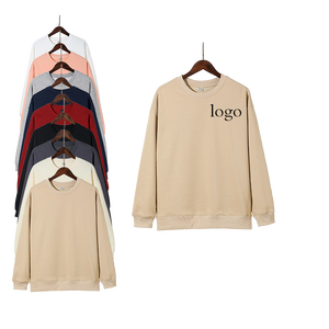 เสื้อฮู้ดถักแขนยาวสไตล์วินเทจสั่งทำขายส่งสำหรับผู้ชาย ผ้าฝ้าย 100% ทรงปกติ เสื้อยืดเปล่าแบบยูนิเซ็กซ์ เป็นมิตรกับสิ่งแวดล้อม - Product Image 1