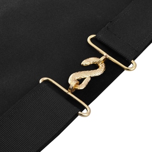 Scottish Rite Apron Black Velvet with Gold <b>Machine</b> Embroidery Masonic Regalia Freemason Lodge Custom Premium Ceremonial - Product Image 6