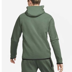 Ensemble de survêtement deux pièces à capuche, personnalisé avec logo, en polyester, respirant, séchage rapide, grandes tailles, couleur unie, pour l'automne - Product Image 5