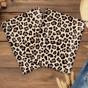 Pochette d'expédition en polyéthylène motif guépard, sac d'emballage plastique auto-adhésif motif léopard - Product Image 5