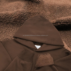 BYM063 Sweat-shirts pour hommes de grande taille, surdimensionnés, en molleton lourd sans cordon de serrage, logo personnalisé de haute qualité, 500 g - Product Image 2