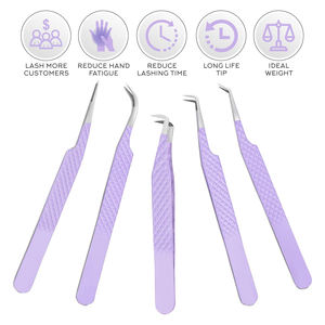Stainless Steel Eco Friendly Premium Lash <b>Extension</b> Tweezers for Eyelash Enhancements Eyelash <b>Extension</b> - Product Image 1