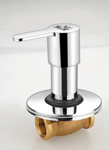 Zinc Alloy Concealed Valve Chrome Finish In Wall Stop Cock Bathroom <b>Shower</b> Mixer Body Plumbing <b>Control</b> Unit Durable Water Valve - Product Image 3