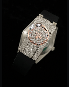 Premium Iced Out Moissanite Luxury Stainless Steel Analog Quartz Movement Men's Full <b>Diamond</b> Bracelet <b>Watch</b> - Product Image 3