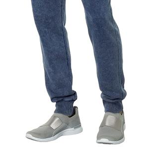 Pantalon de jogging décontracté pour homme en molleton délavé, léger, 100 % coton, coupe droite, respirant, séchage rapide, effet délavé - Product Image 2