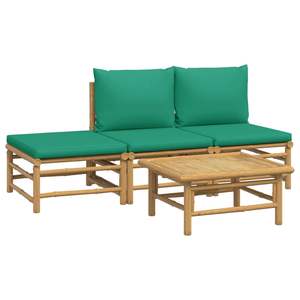Conjunto Modular Mediano para Jardín en Bambú Natural Verde - Muebles de Exterior Ecológicos y Elegantes - Product Image 3