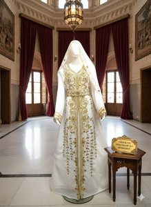 Caftán Marroquí, Hermoso Caftán de Colores, Caftán Tradicional Musulmán, Trabajo Hecho a Mano con Cuentas de Piedra, Nuevo Diseño Marroquí 2026 - Product Image 1