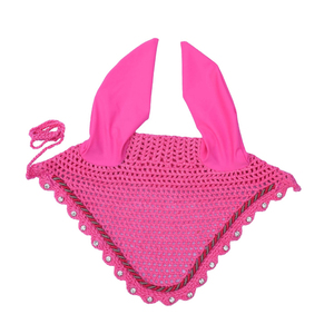 Labino Industries Professional New Customized Equestrian Ear Bonnet <b>Net</b> Hood Soft Polyester/Spandex <b>Fly</b> Veil for Horse Riding - Product Image 1