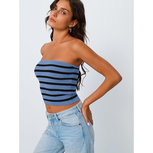 Nuevo Top Tubo sin Tirantes para Mujer, Ropa Casual de Fiesta y Club, Atuendos de Moda, Top Tubo sin Tirantes de Verano para Mujer - Product Image 4