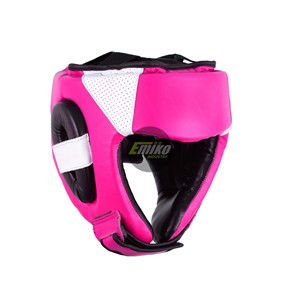 Protector de Cabeza de Boxeo Emiko PU Blanco y Negro, Protector Facial de Entrenamiento, Correa Ajustable, Protector de Cabeza de Boxeo Personalizado - Product Image 6