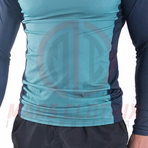 Factory Direct Supplier Gym Wear <b>Men</b> Rash Guard Professional Manufacture Stylish Design <b>Men</b> Rash Guard <b>For</b> Adults - Product Image 6