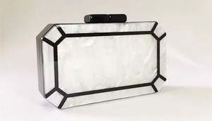 Escultura de Resina Hecha a Mano con Asa de Perla Blanca, Decoración Artística Rectangular, Decoración de Moda para el Hogar, Forma Personalizada - Product Image 3