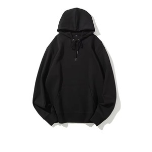 <b>Men's</b> Oversized Hooded Sweatshirt Solid Color French Terry Casual Autumn Wear Regular Sleeve Pocket Design - Product Image 2