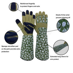 High Performance Lightweight Leather Gardening <b>Gloves</b> with Smooth Texture Anti-Cut & Waterproof Features General Purpose - Product Image 2