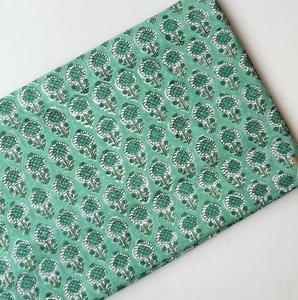 Tela de Algodón Voile de la India con Estampado a Mano por Metro, Tela Estampada Hecha a Mano con Tintes Naturales, Tela Suave para Camisas y Confección - Product Image 1