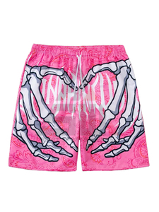 Short de bain sportif d'été en toile imprimée personnalisée avec cordon de serrage, en polyester respirant, écologique, imperméable et élastique - Product Image 6
