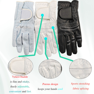 Guantes de Golf de Cuero Cabretta con Logotipo Personalizado al por Mayor, Duraderos, Transpirables, Antideslizantes, Coloridos, para Mano Izquierda/Derecha, para Deportes - Product Image 6