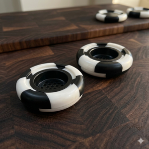 Quemador de Incienso de Resina Hecho a Mano, Ecológico, Duradero, para Todas las Estaciones, con Incrustaciones de Madera, Porta Bakhoor, Aromaterapia - Product Image 6