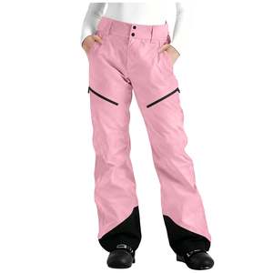 Pantalon Softshell d'hiver imperméable en polyester pour femme, taille ajustable, braguette zippée, coupe régulière, performance athlétique - Product Image 3