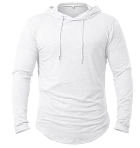 Sudadera con Capucha de Alta Calidad para Hombre, Manga Larga, Secado Rápido, para Entrenamiento, Verano, Casual, Running - Product Image 3