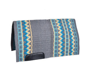 Haute qualité 100% coton et toile Dressage selle Contour Pad 1/2 pouces gris laine feutre Western taille personnalisée confortable - Product Image 1