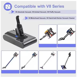 <span class=keywords><strong>Batterie</strong></span> TPCELL 4Ah/5Ah pour aspirateur à main <span class=keywords><strong>Dyson</strong></span> <span class=keywords><strong>V8</strong></span> TABLESS cell <span class=keywords><strong>V8</strong></span> <span class=keywords><strong>Absolute</strong></span>, <span class=keywords><strong>batterie</strong></span> rechargeable pour <span class=keywords><strong>Dyson</strong></span> <span class=keywords><strong>V8</strong></span> SV10 - Product Image 4