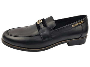 Mocasines de Cuero Negro para Hombre Brentwood, Punta Redonda, Sin Cordones, para Oficina y Carrera Profesional, Color Sólido, Suela de Goma Acolchada - Product Image 4