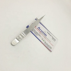 Ensemble de pinces à épiler en acier inoxydable de couleur de logo personnalisé de haute qualité professionnel pointe pointue durable de haute qualité - Product Image 2