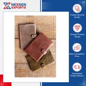 Porta Pasaportes de Cuero Genuino de Primera Calidad con Bloqueo RFID, Precio de Mercado al por Mayor - Product Image 5