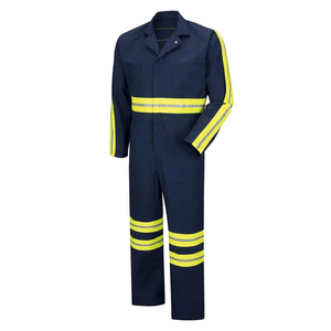 Custom 100% Cotton <b>Overall</b> Safety Uniform Mechanic <b>Work</b> Suit <b>Men</b> Working Outdoor <b>Work</b> Wear Clothes Safety Uniform <b>For</b> <b>Men</b> - Product Image 4
