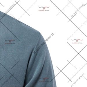 Sweat-shirt polo à manches longues pour homme, col polo blanc contrastant, patte de boutonnage à deux boutons, pull décontracté, coton doux et confortable - Product Image 2