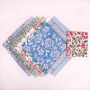 Bandana en coton coloré, écharpe bio imprimée à la main, léger foulard ou cache-cou, cadeau écoresponsable - Product Image 4