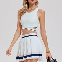 Ensemble débardeur fluide en jersey uni pour femme Smash It Style, avec broderies de patchs Princesse Pickleball, haute qualité, séchage rapide, respirant