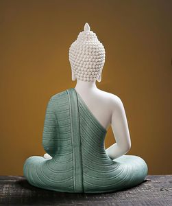 Statue de Bouddha en résine Art Déco, artisanat artistique, décoration d'intérieur pour anniversaire - Product Image 5