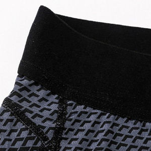 Men's Geometric <b>Patterned</b> Yoga <b>Leggings</b> Full Length Four-Way Stretch Compression Pants - Product Image 4
