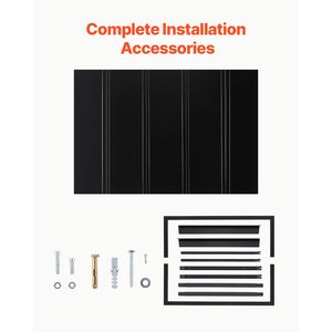 Tettoia per Finestra e Porta in Metallo con Telaio in Acciaio Stabile 56x24 pollici e Telo in PC Rivestito - Product Image 5