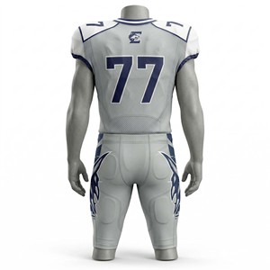 High-Performance Heavyweight American Football Jerseys and <b>Pants</b> Custom Stitched Team Uniforms with Integrated <b>Padding</b> - Product Image 5