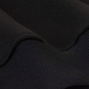 Sweat-shirt à capuche pour homme, noir et blanc, avec imprimé couronne, coupe classique, style décontracté, en polyester tricoté - Product Image 6