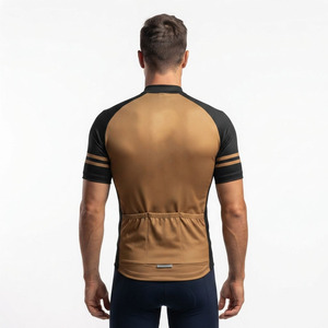 Maillot de cyclisme pour homme avec fermeture éclair sur le devant, maillot de course sur route pour homme, 100% polyester, maillot de cyclisme pour homme à manches courtes - Product Image 2