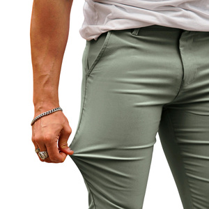 Spring Men's Outdoor Slim <b>Fleece</b> Breathable Garment Dyed High Waist Straight Leg Sweatpants Casual <b>Work</b> Pants - Product Image 2