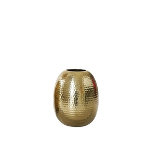 Decoraciones para Mesa de Boda, Decoración para Hogar y Oficina, Atractivo Juego de 2 Jarrones de Metal Dorado, Elegantes Jarrones Decorativos de Aluminio para Flores - Product Image 2
